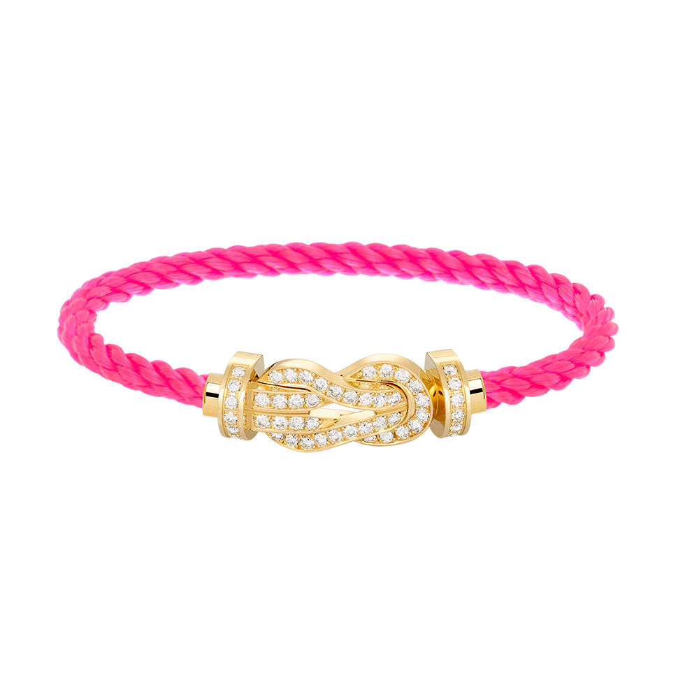 [Kincade Jewelery]CHANCE LARGE 8 FIGURE BUCKLE FULLDIAMOND BRACELET GOLD