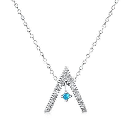 [Kincade Jewelrys]Sparkling "A" Shape Necklace