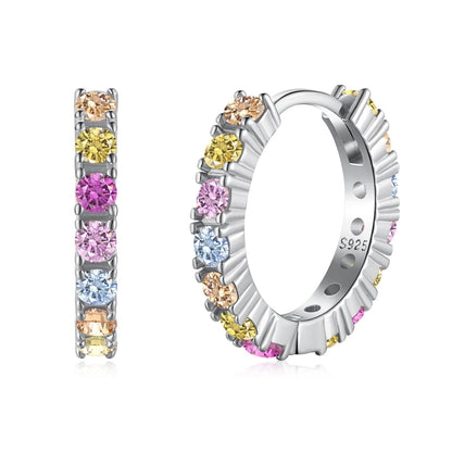 [Kincade Jewelery]Radiant Colorful Round Cut Earrings