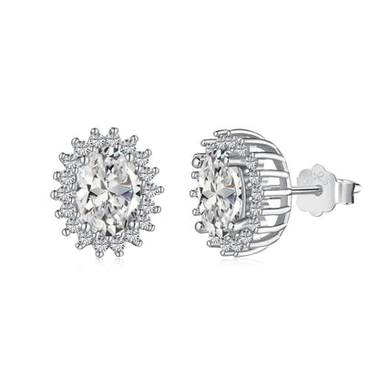 [Kincade Jewelrys]Delicate Radiant Oval Cut Daily Earrings