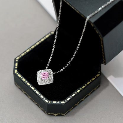 [Kincade Jewelery]Sparkling Asscher Cut Necklace