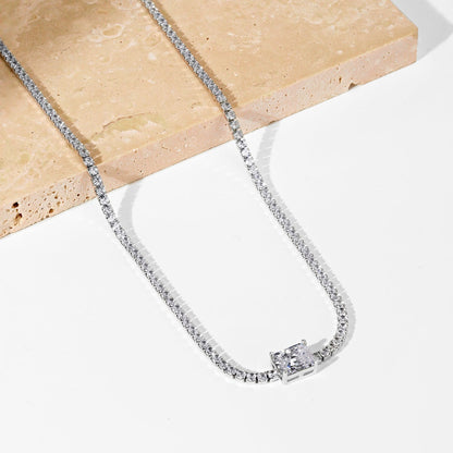 [Kincade Jewelery]2.0 carat Ornate Emerald Cut Necklace