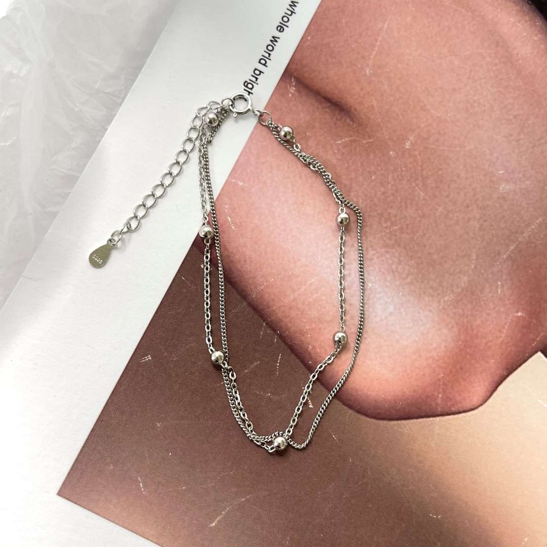 [Kincade Jewelrys]Delicate Bead Double Layer Bracelet