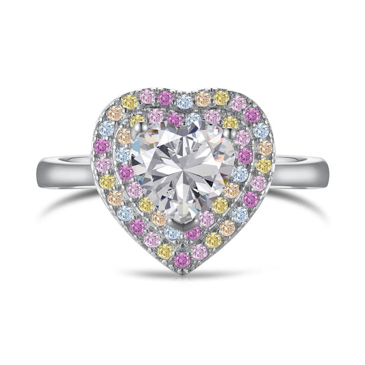 [Kincade Jewelrys]Delicate Ebullient Heart Shape Wedding Ring