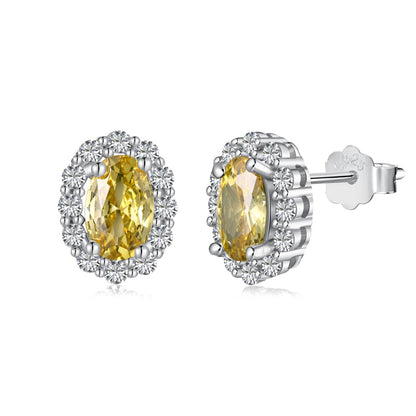 [Kincade Jewelery]Delicate Unique Oval Cut Daily Earrings