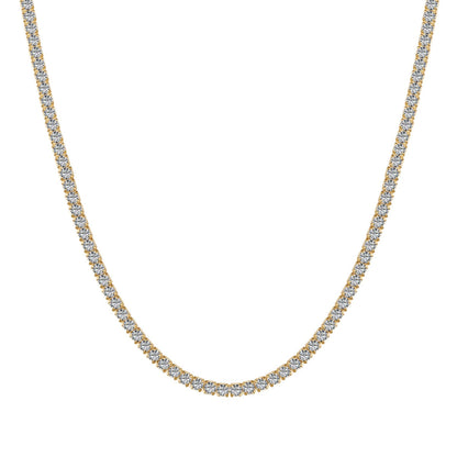 [Kincade Jewelery]Delicate Round Shape Tennis Necklace