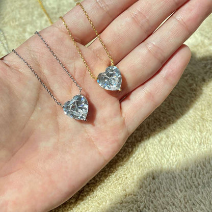 [Kincade Jewelery]6.0 carat Radiant Heart Shape Necklace