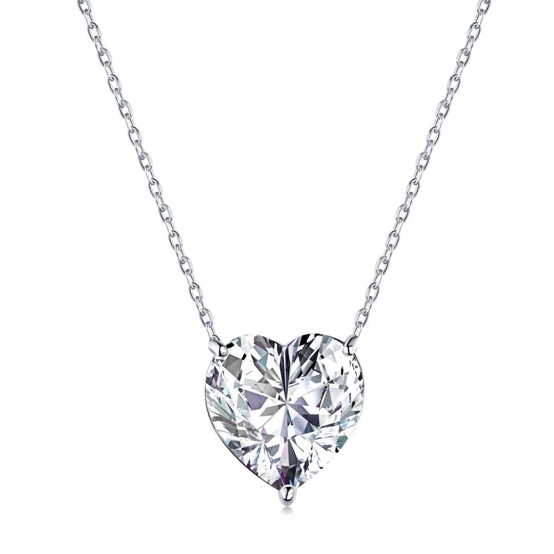 [Kincade Jewelrys]6.0 carat Radiant Heart Shape Necklace