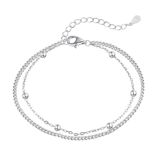[Kincade Jewelery]Delicate Bead Double Layer Bracelet