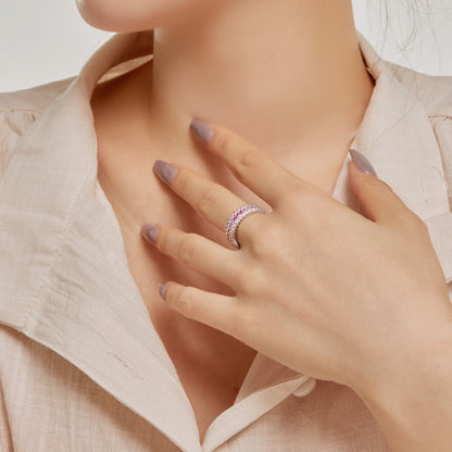 [Kincade Jewelrys]Ornate Colorful Radiant Cut Daily Ring