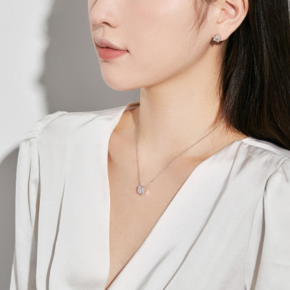 [Kincade Jewelrys]1.0 Carat Radiant Princess Cut Wedding Earrings