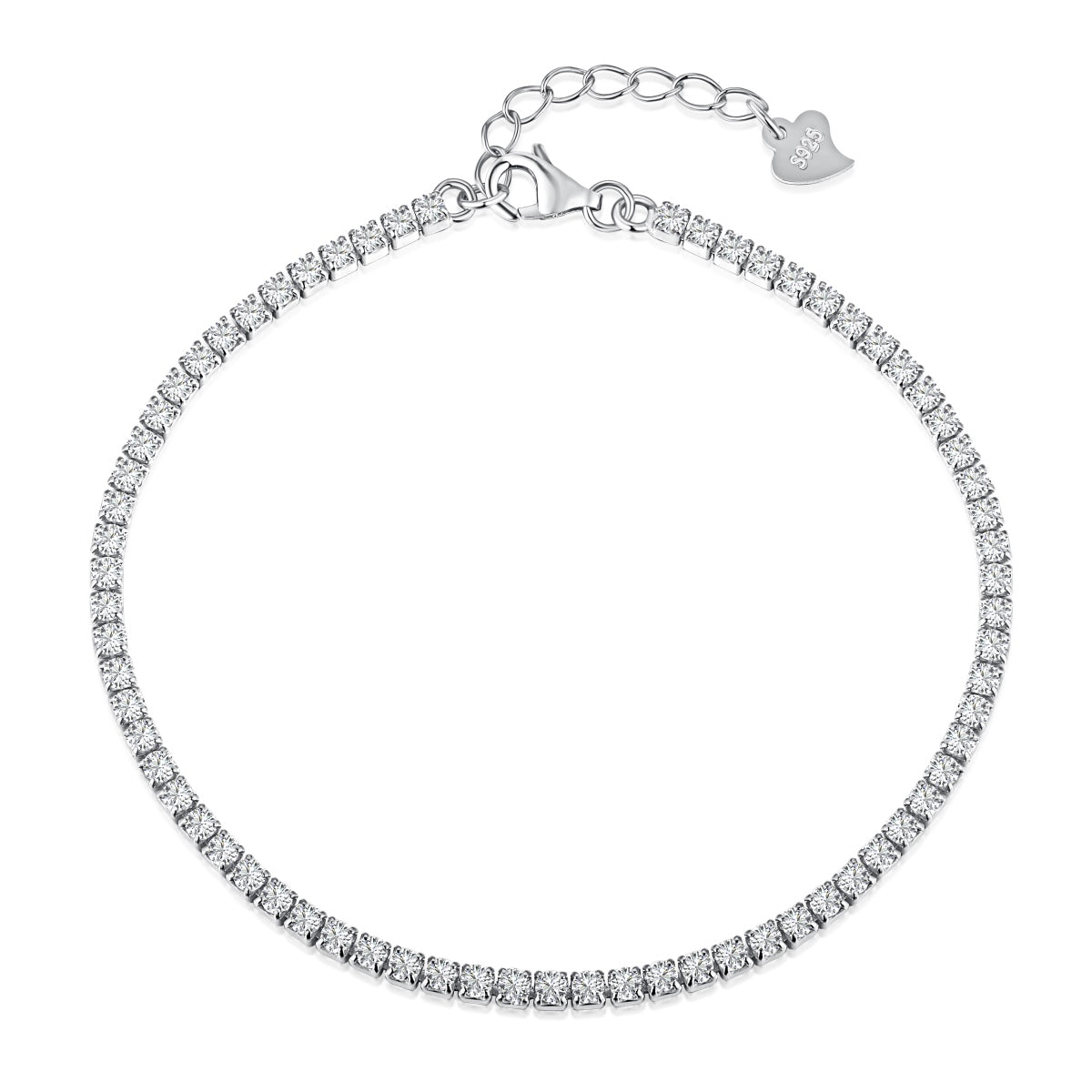 [Kincade Jewelery]Radiant Shinning Princess Cut Tennis Bracelet