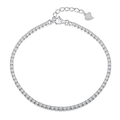 [Kincade Jewelery]Radiant Shinning Princess Cut Tennis Bracelet