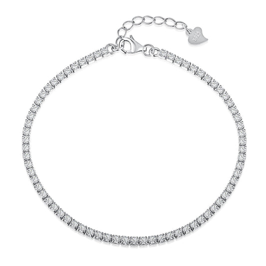 [Kincade Jewelery]Radiant Shinning Princess Cut Tennis Bracelet