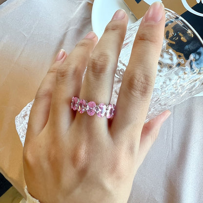 [Kincade Jewelrys]Dainty Elongated Cushion Cut Tennis Ring