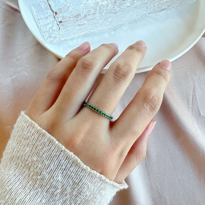 [Kincade Jewelrys]Delicate Sparkling Round Cut Daily Ring