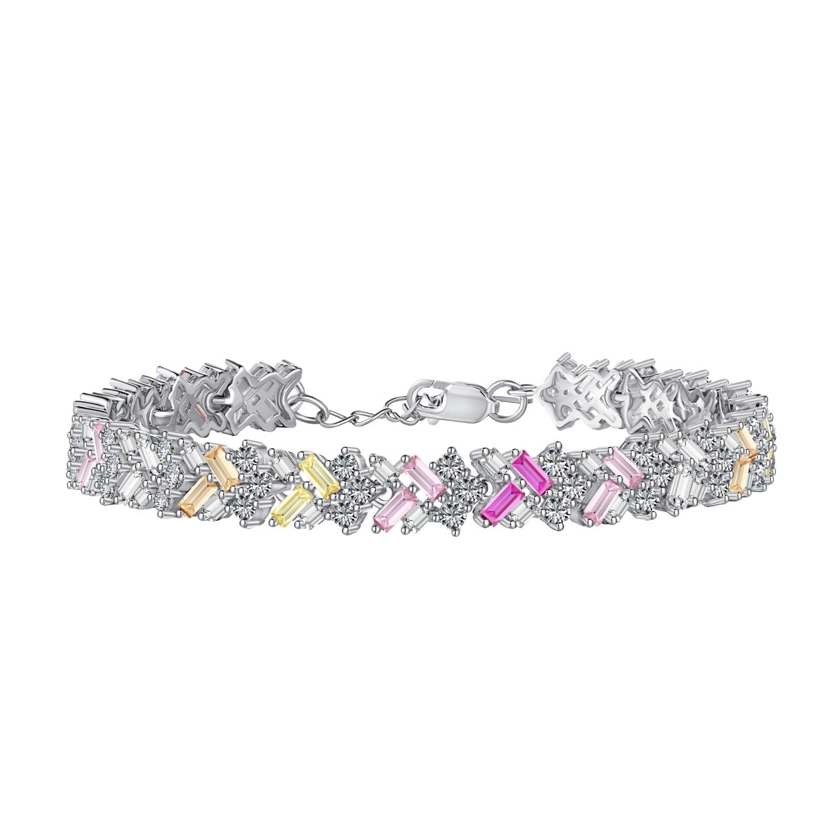 [Kincade Jewelery]Dazzling Unique Multi Shape Daily Bracelet