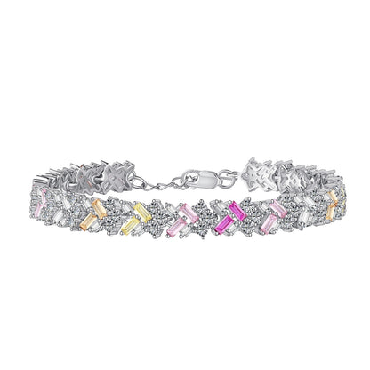 [Kincade Jewelery]Dazzling Unique Multi Shape Daily Bracelet