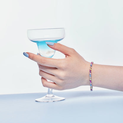 [Kincade Jewelery]Ornate Sparkling Multi Cut Party Bracelet