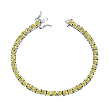 [Kincade Jewelery]Ornate Dazzling Round Cut Tennis Bracelet