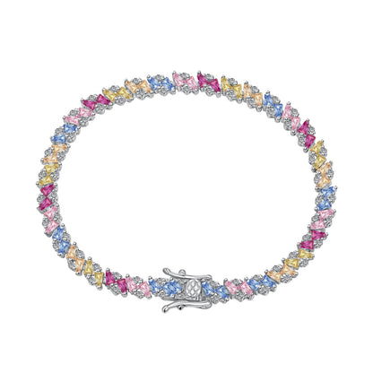 [Kincade Jewelrys]Ornate Sparkling Multi Cut Party Bracelet