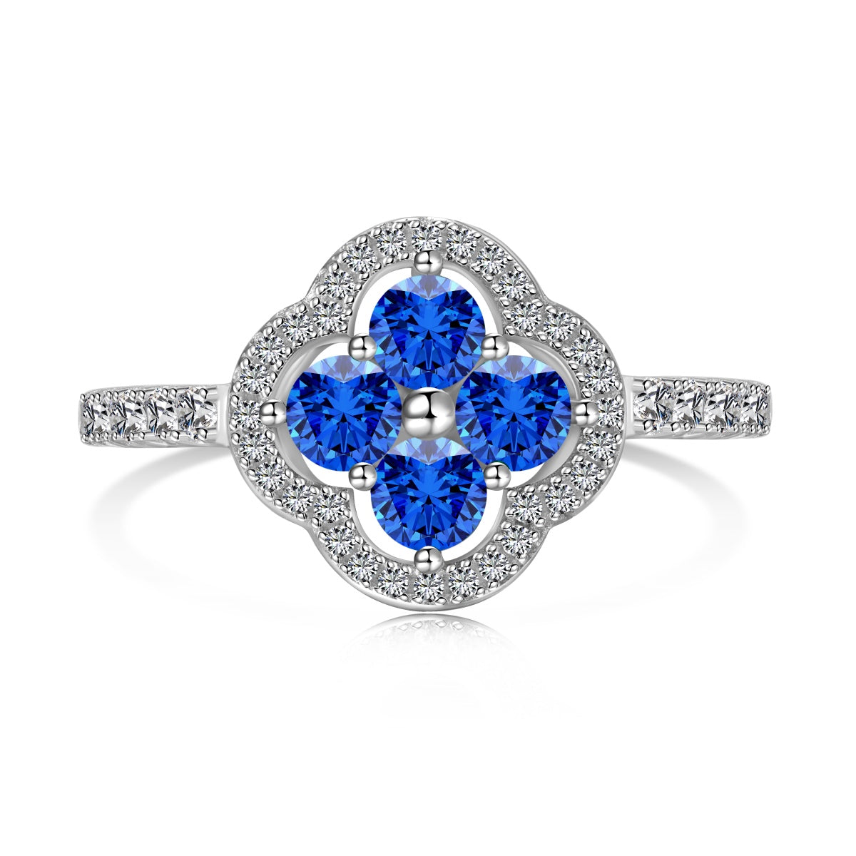 [Kincade Jewelrys]Four Leaf Clover Flower Design Ring