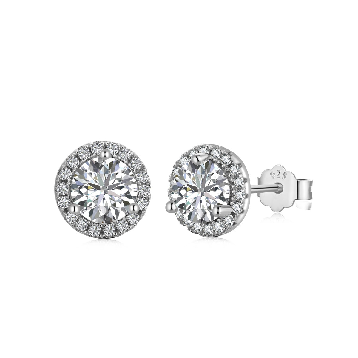 [Kincade Jewelrys]Classic Princess Round Shape Earrings