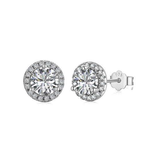 [Kincade Jewelrys]Classic Princess Round Shape Earrings