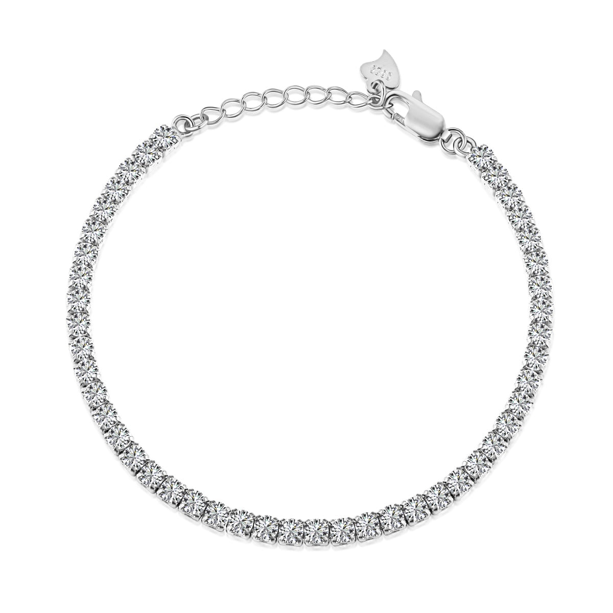 [Kincade Jewelrys]Sparkling Round Cut Daily Bracelet