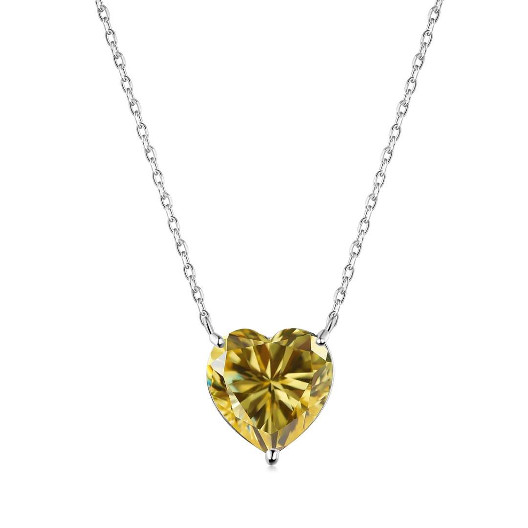 [Kincade Jewelery]6.0 carat Radiant Heart Shape Necklace