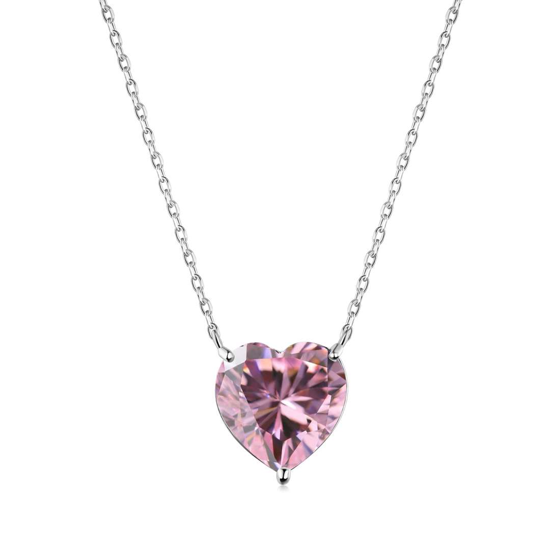 [Kincade Jewelery]6.0 carat Radiant Heart Shape Necklace