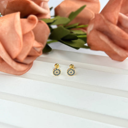 [Kincade Jewelrys]Devil's Eye Ear Bone Nail Earrings