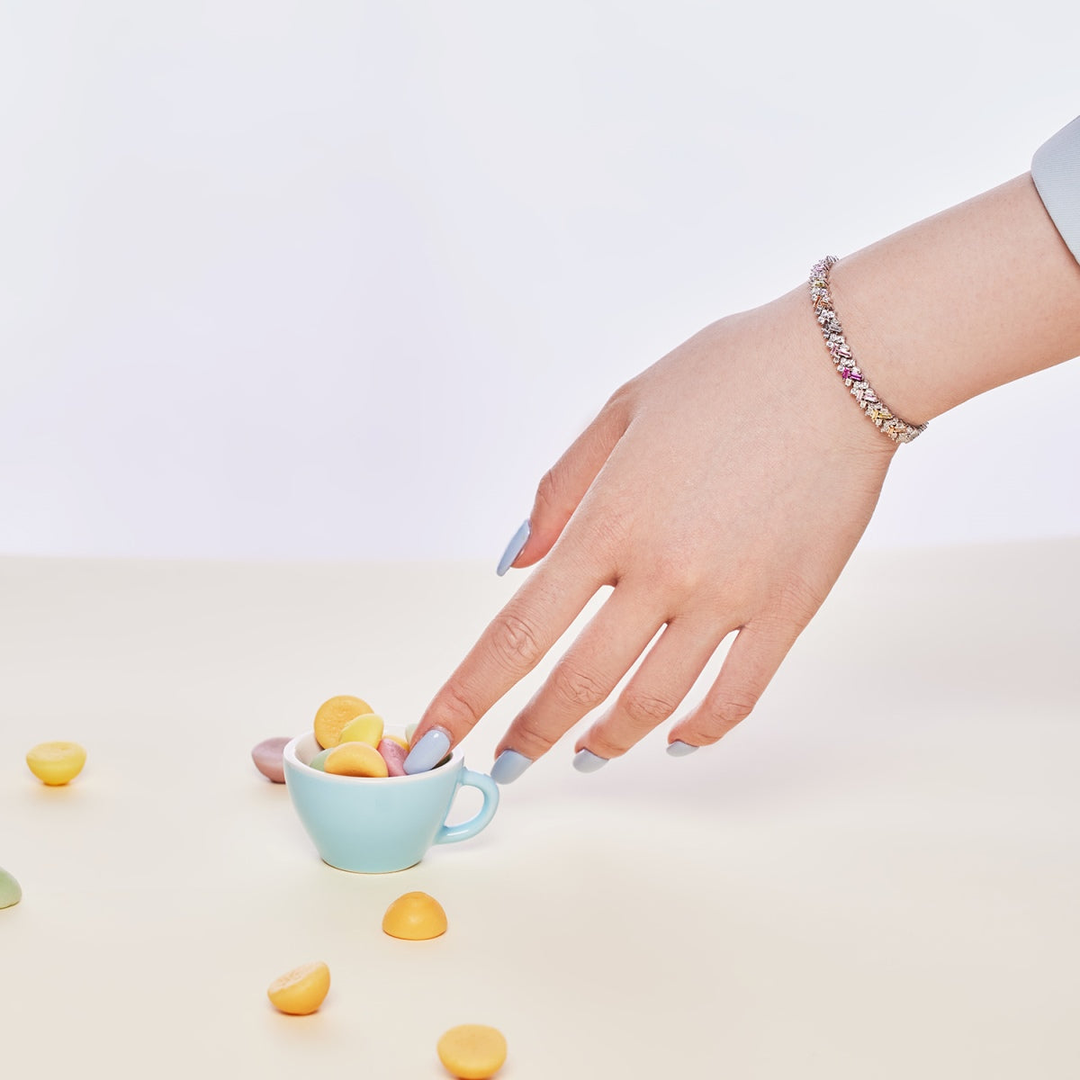 [Kincade Jewelery]Dazzling Unique Multi Shape Daily Bracelet