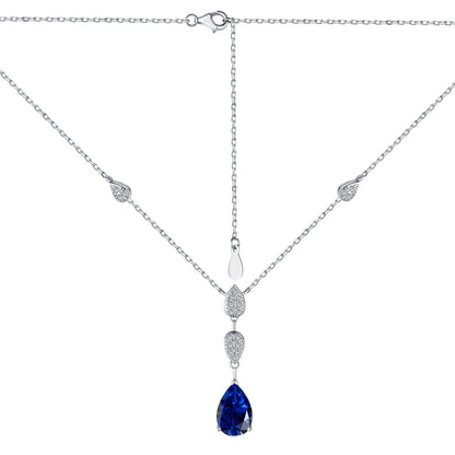 [Kincade Jewelrys]Dazzling Pear Cut Necklace