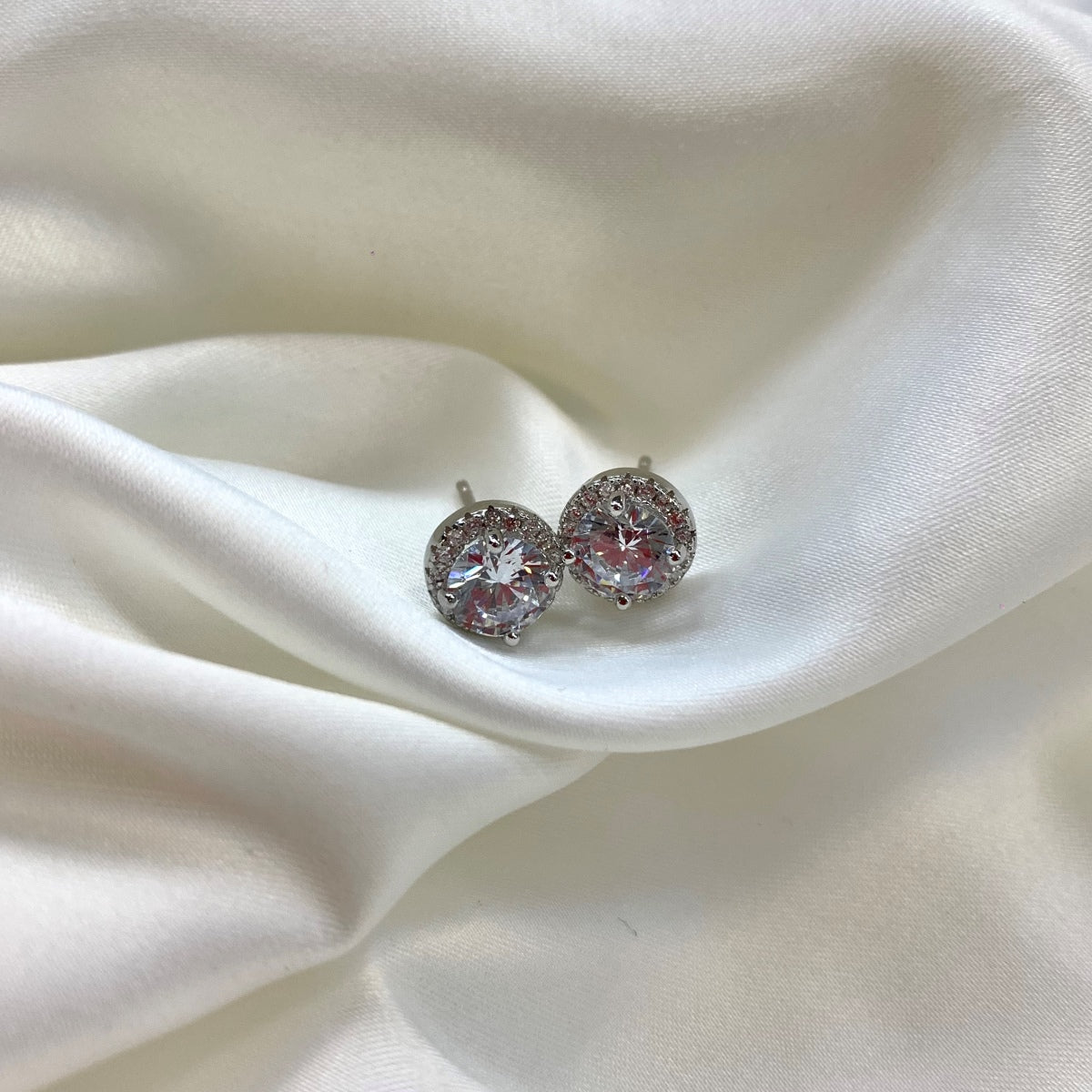 [Kincade Jewelrys]Classic Princess Round Shape Earrings
