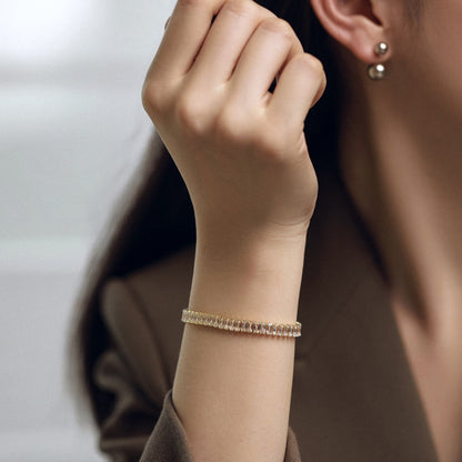 [Kincade Jewelrys]Exquisite Emerald Cut Daily Bracelet