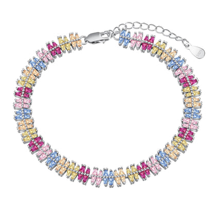 [Kincade Jewelrys]Sparkling Exquisite Multi Cut Party Bracelet