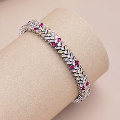 [Kincade Jewelrys]Dainty Radiant Emerald Cut Daily Bracelet