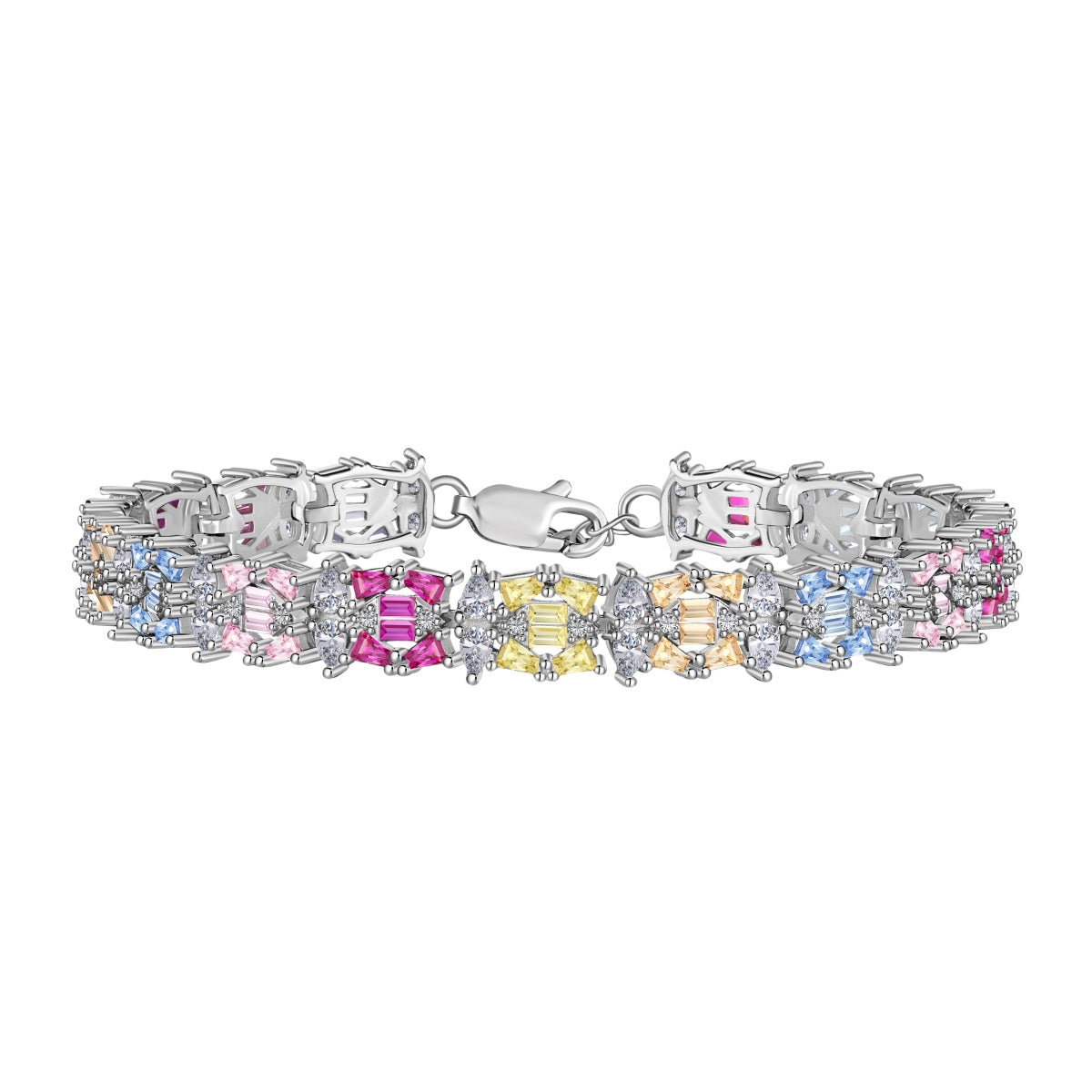 [Kincade Jewelrys]Delicate Colorful Multi Cut Party Bracelet