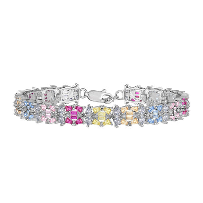[Kincade Jewelrys]Delicate Colorful Multi Cut Party Bracelet