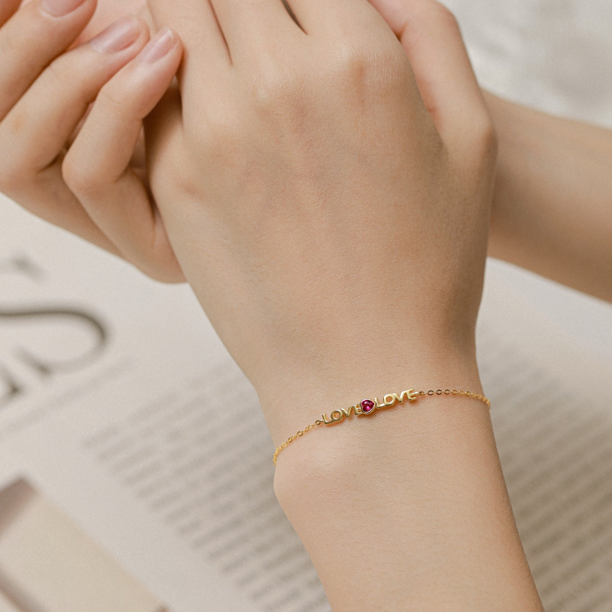 [Kincade Jewelrys]Romantic Heart Shape Lover Bracelet