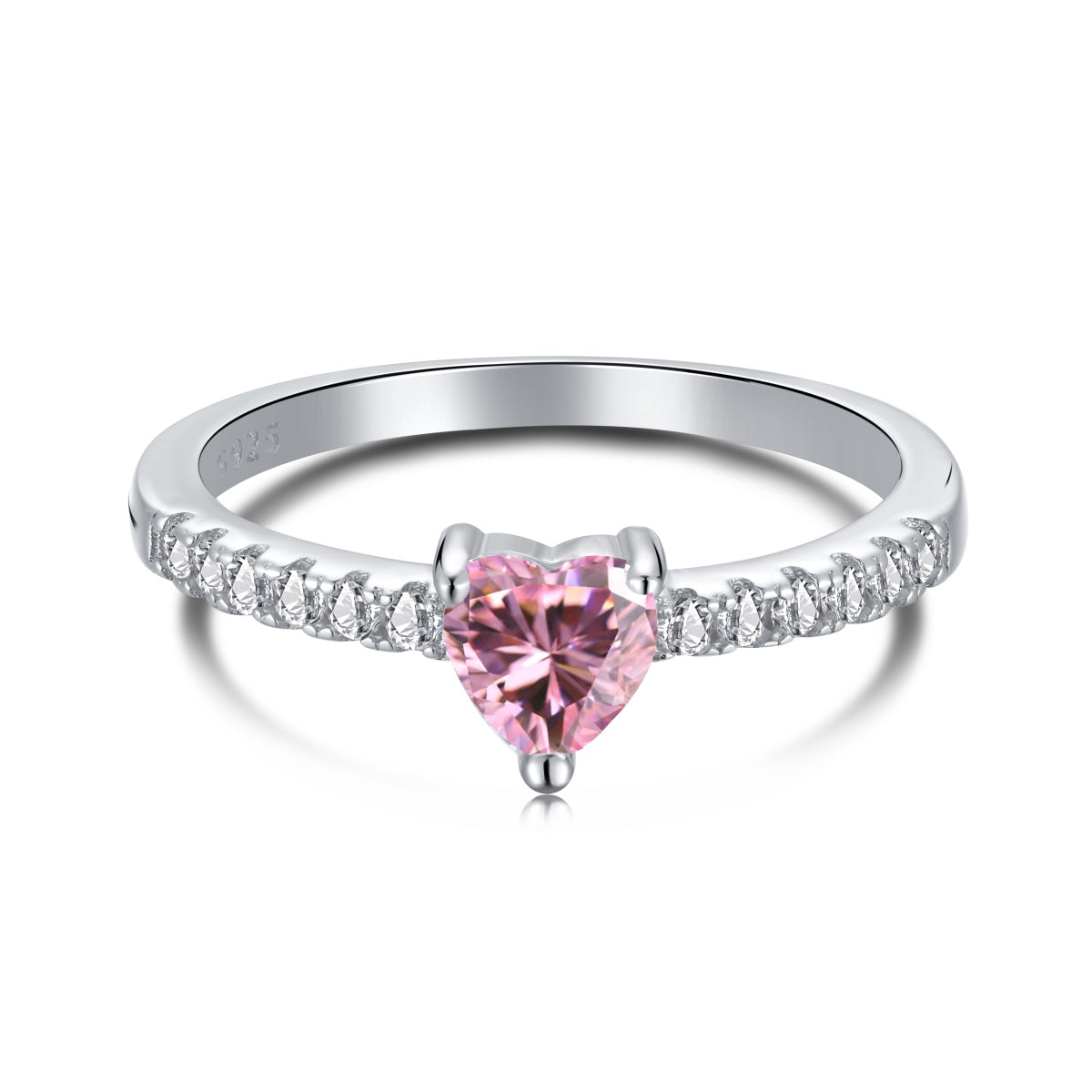 [Kincade Jewelery]0.5 Carat CaratEternity Charming Heart Shape Lover Ring