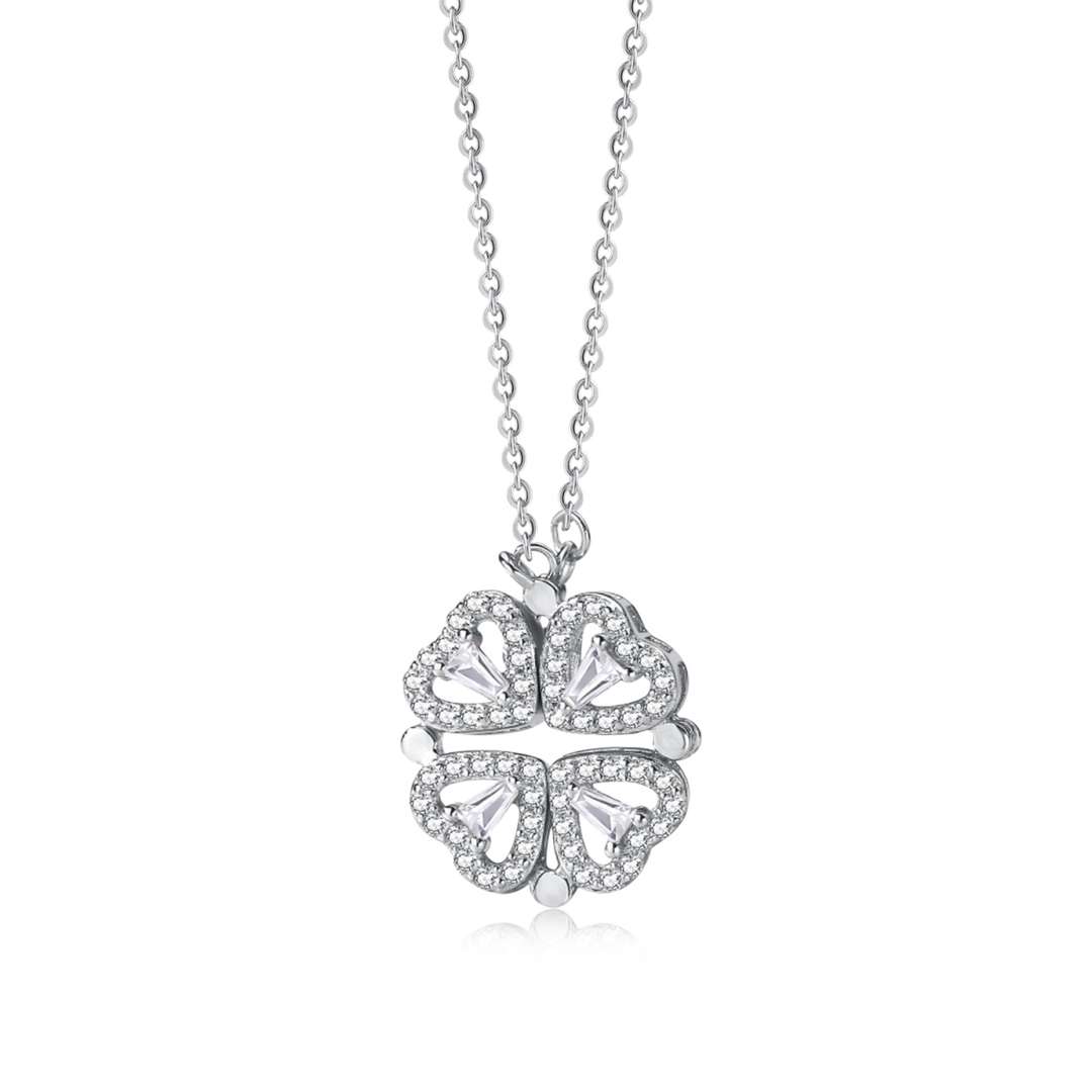 [Kincade Jewelrys]Ornate Heart Cut Flower Shape Necklace