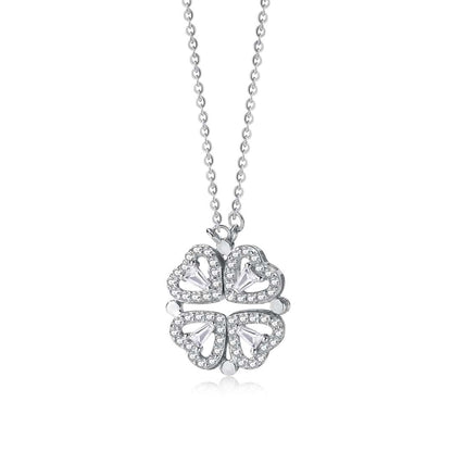 [Kincade Jewelrys]Ornate Heart Cut Flower Shape Necklace