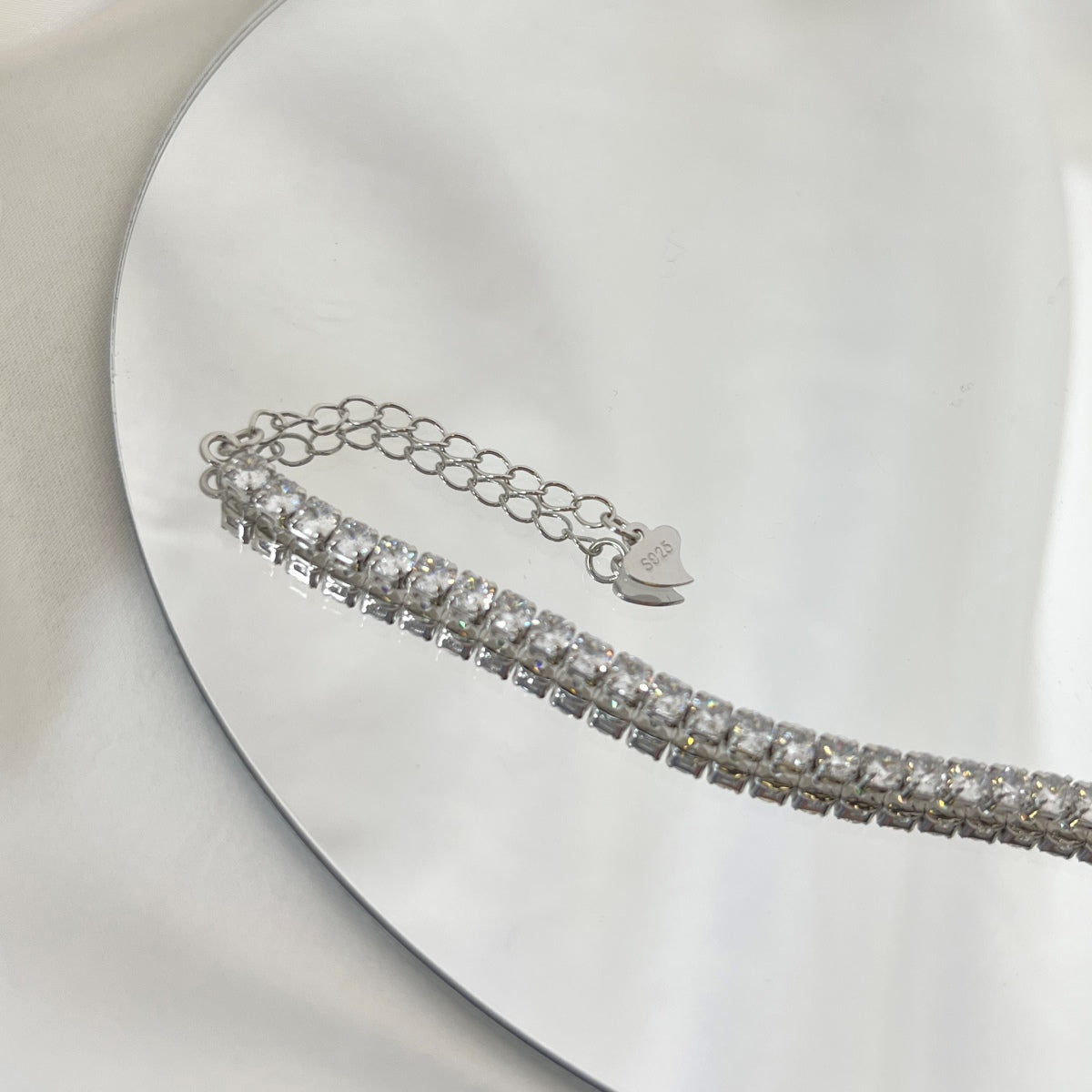 [Kincade Jewelery]Sparkling Round Cut Daily Bracelet
