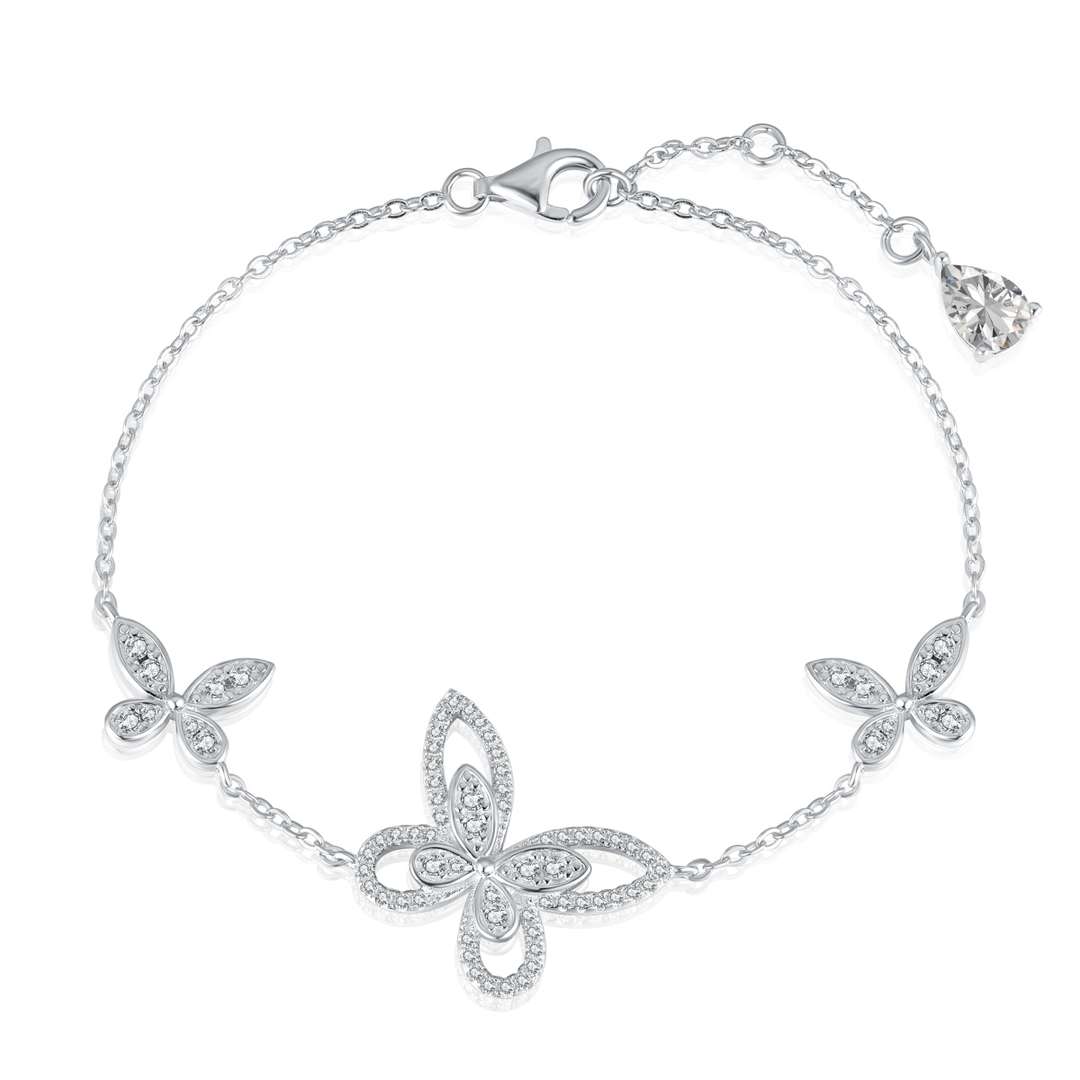 [Kincade Jewelrys]Delicate Butterfly Pendant Bracelet