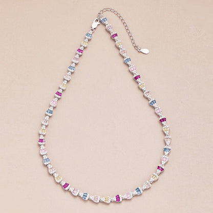[Kincade Jewelrys]Radiant Colorful Rainbow Necklace