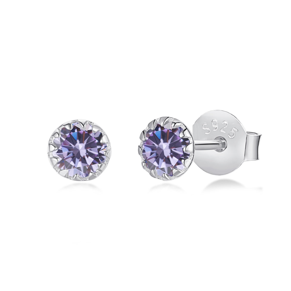 [Kincade Jewelrys]Sparkling Colorful Round Shape Earrings