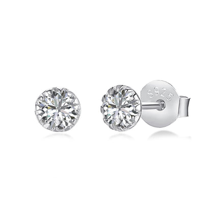 [Kincade Jewelery]Sparkling Colorful Round Shape Earrings