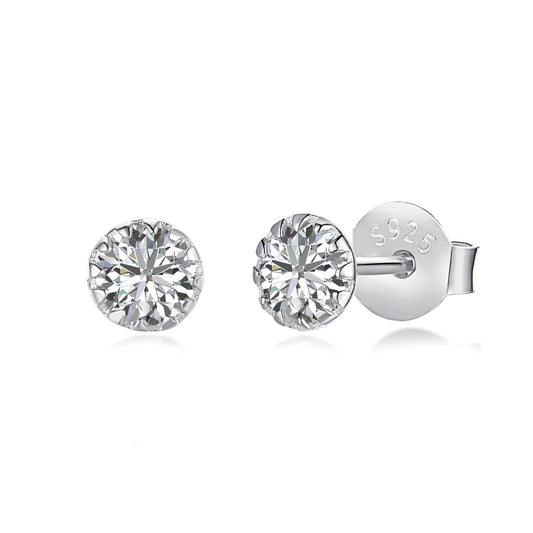 [Kincade Jewelery]Sparkling Colorful Round Shape Earrings